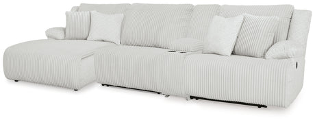 Furniture City Houma - Ashley Furniture - Top Tier 4-Piece Reclining Sectional with Chaise - 4-Piece Reclining Sectional with Chaise / Chocolate - 92705S12
