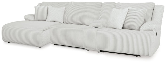 Furniture City Houma - Ashley Furniture - Top Tier 4-Piece Reclining Sectional with Chaise - 4-Piece Reclining Sectional with Chaise / Chocolate - 92705S12