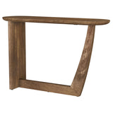 Furniture City Houma - Coaster - Fletcher Oval Solid Mango Wood Entryway Console Table Brown - 930030