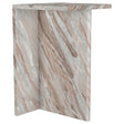 Furniture City Houma - Coaster - Bowdoin Genuine Marble Accent Side Table Grey - 930053