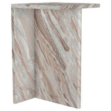 Furniture City Houma - Coaster - Bowdoin Genuine Marble Accent Side Table Grey - 930053