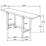 Darius Solid Wood Entryway Console Table Natural Mango