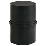 Furniture City Houma - Coaster - Bryce Round Metal Accent Side Table Rustic Black - 930259