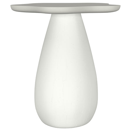 Furniture City Houma - Coaster - Perth 20-inch Side Table with Cloud-Shaped Top Off White - 930616
