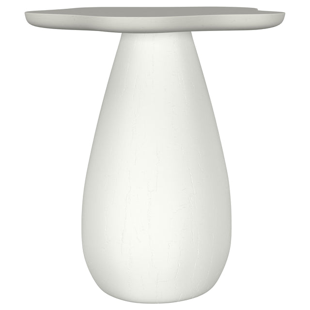 Furniture City Houma - Coaster - Perth 20-inch Side Table with Cloud-Shaped Top Off White - 930616