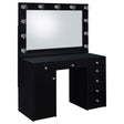Furniture City Houma - Coaster - Acena 7-drawer Vanity Set with Lighting Black High Gloss - 931144