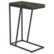 Furniture City Houma - Coaster - Sergio Engineered Wood C-Shaped Sofa Side Table Rustic Grey - 931146