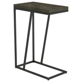 Furniture City Houma - Coaster - Sergio Engineered Wood C-Shaped Sofa Side Table Rustic Grey - 931146