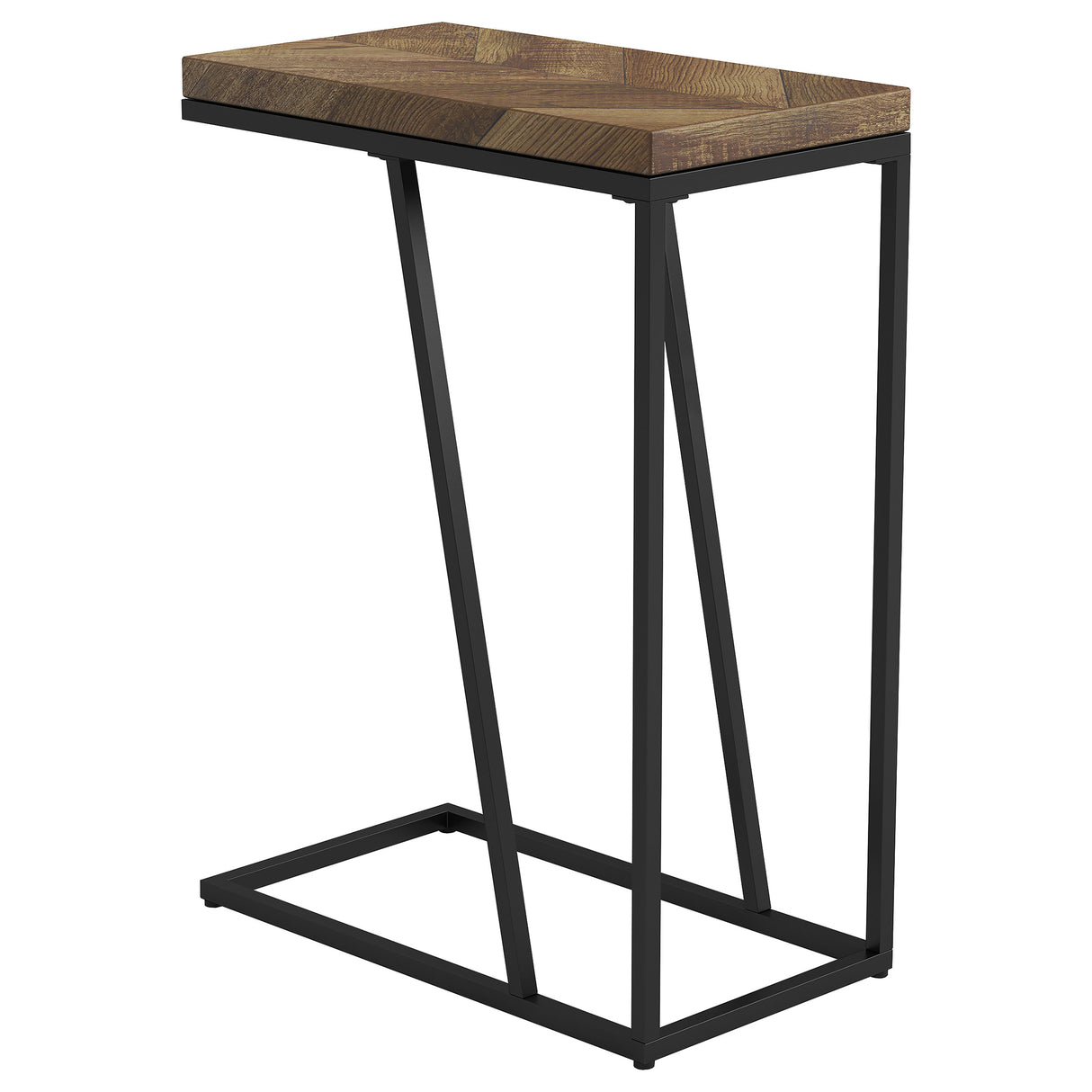 Furniture City Houma - Coaster - Sergio Engineered Wood C-Shaped Side Table Rustic Tobacco - 931147