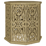Furniture City Houma - Coaster - Torres Octagonal Solid Mango Wood Side Table Natural Brown - 931148