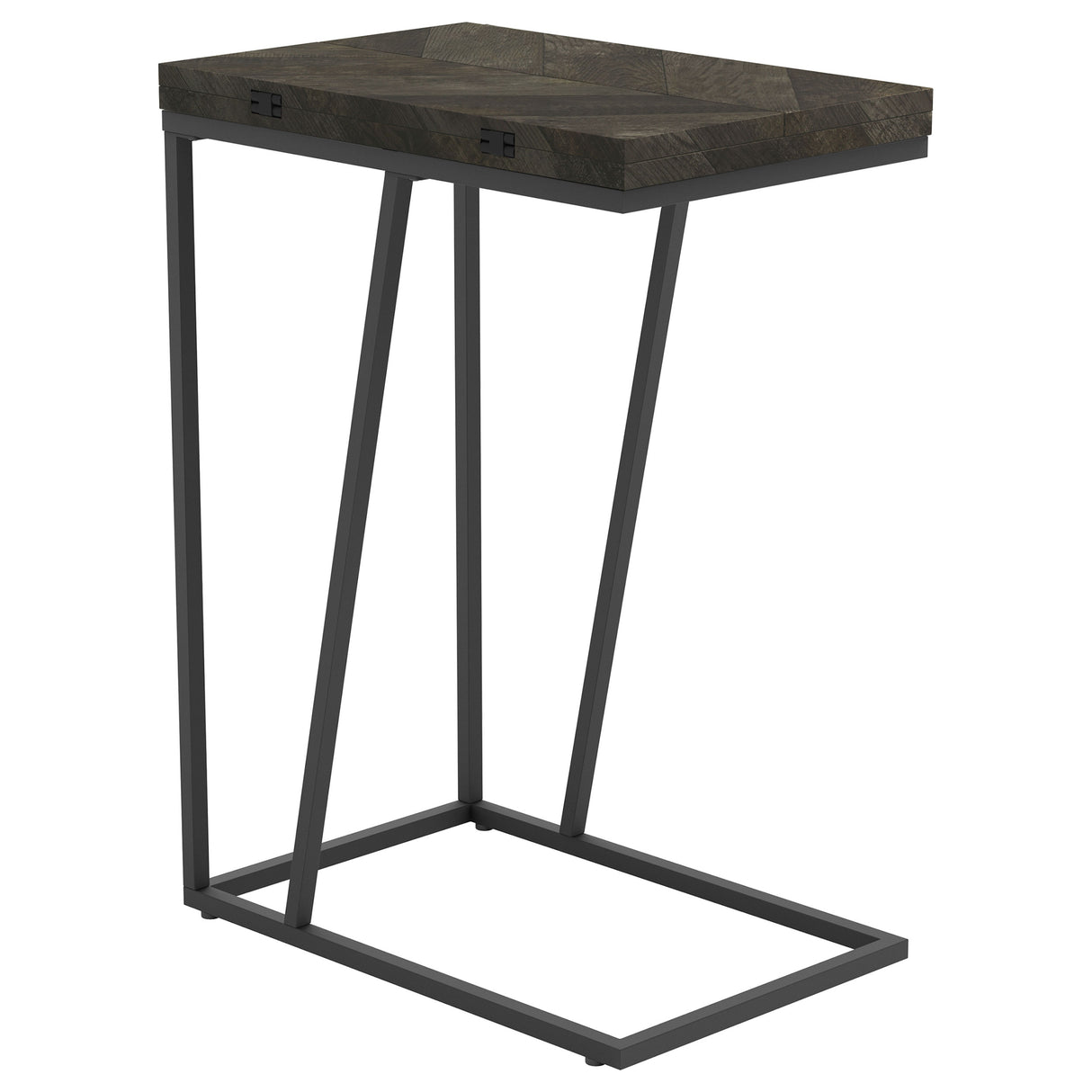 Furniture City Houma - Coaster - Carly Expandable Engineered Wood C-Shaped Side Table Grey - 931156