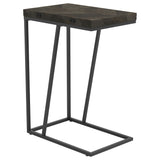 Furniture City Houma - Coaster - Carly Expandable Engineered Wood C-Shaped Side Table Grey - 931156
