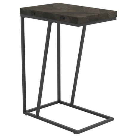 Furniture City Houma - Coaster - Carly Expandable Engineered Wood C-Shaped Side Table Grey - 931156