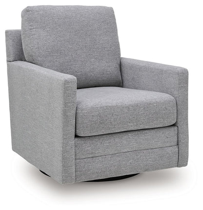 Freybourne Next-Gen Nuvella - Swivel Accent Chair - Pewter