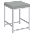 Furniture City Houma - Coaster - Umbridge Upholstered Square Padded Cushion Vanity Stool - 935933