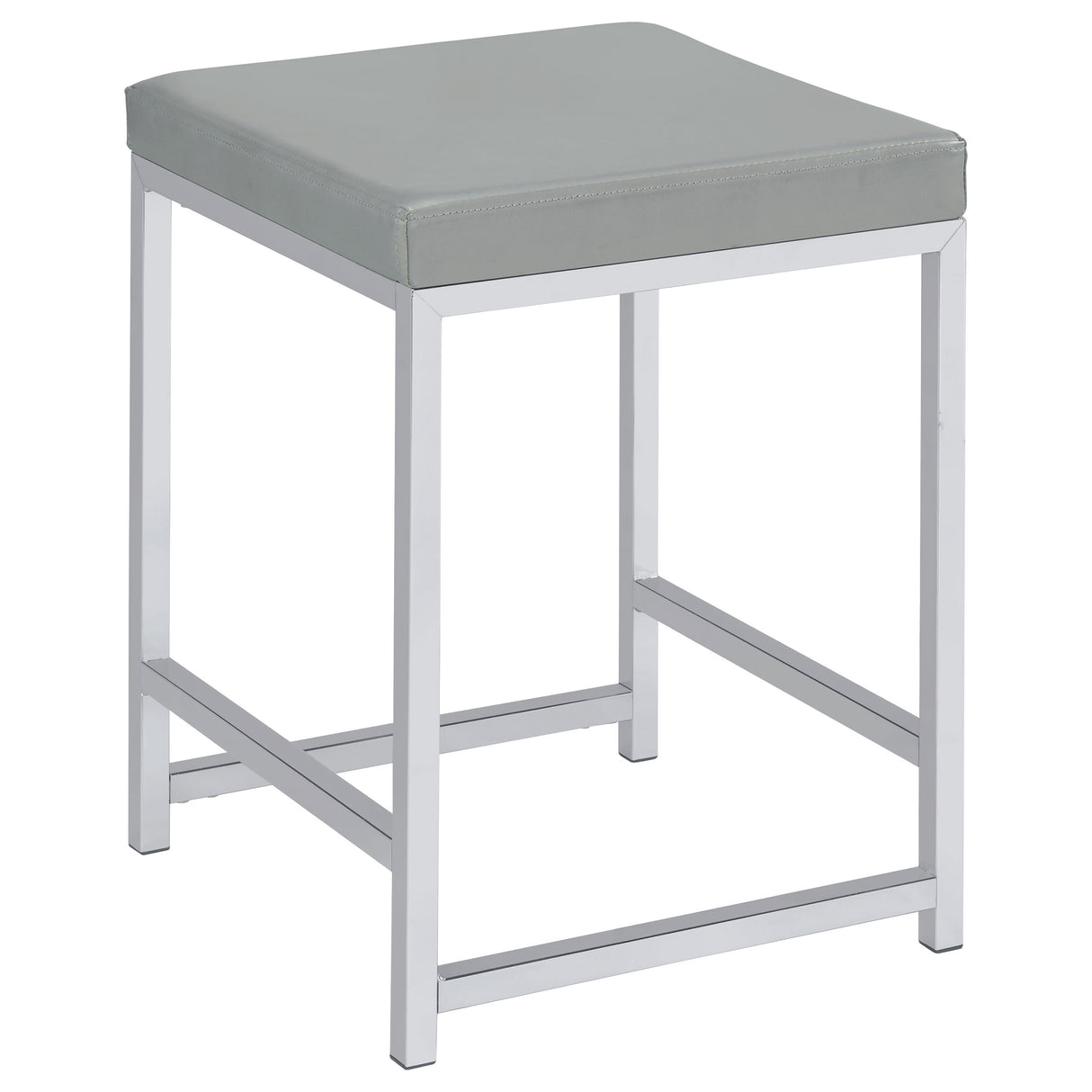 Furniture City Houma - Coaster - Umbridge Upholstered Square Padded Cushion Vanity Stool - 935933