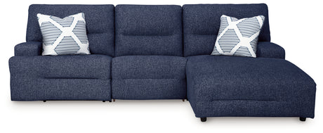 Furniture City Houma - Ashley Furniture - Acklen Place 3-Piece Power Reclining Sectional - 3-Piece Power Reclining Sectional / Pewter - 93605S6