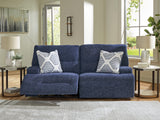 Furniture City Houma - Ashley Furniture - Acklen Place 2-Piece Power Reclining Sectional - 2-Piece Power Reclining Sectional / Navy - 93607S16