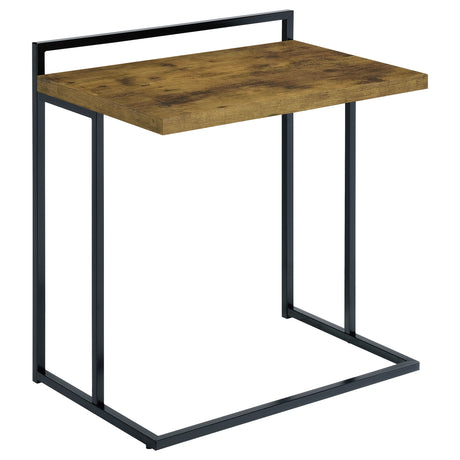 Furniture City Houma - Coaster - Dani Rectangular C-Shaped Sofa Side Table Rustic Nutmeg - 936122
