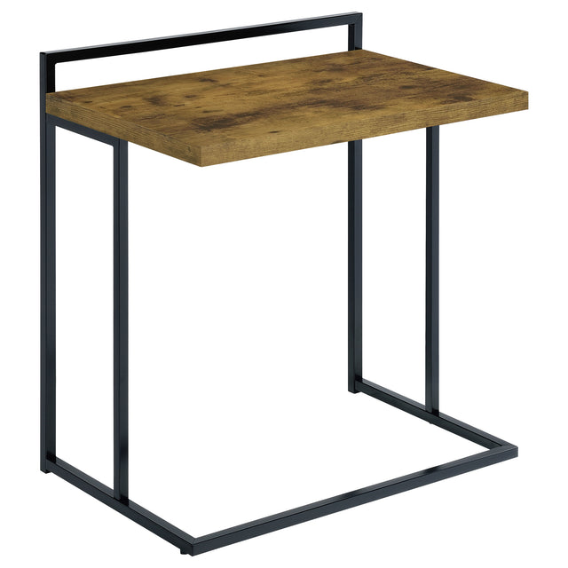Furniture City Houma - Coaster - Dani Rectangular C-Shaped Sofa Side Table Rustic Nutmeg - 936122