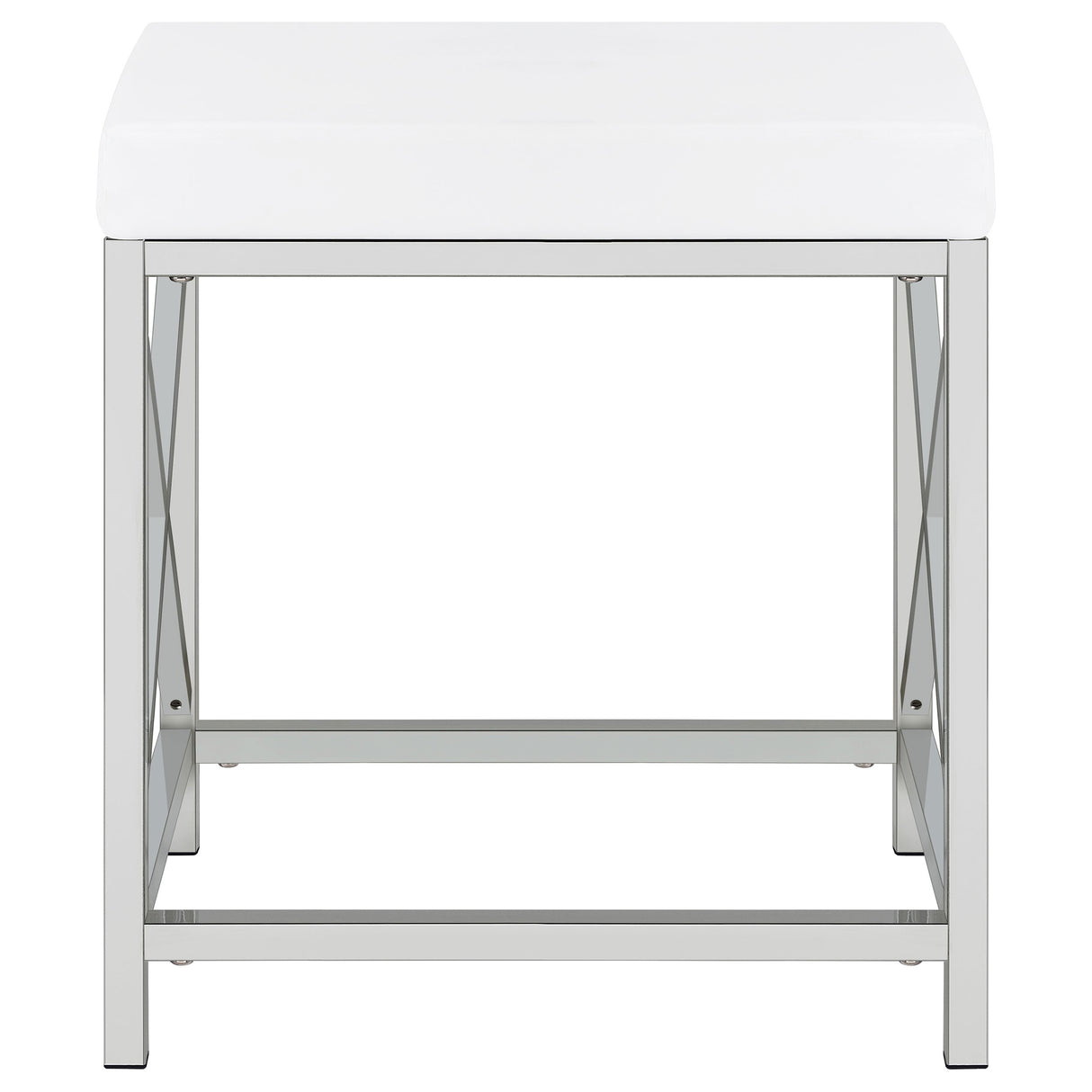 Eliza Vanity Set with Lighting & Stool White and Chrome