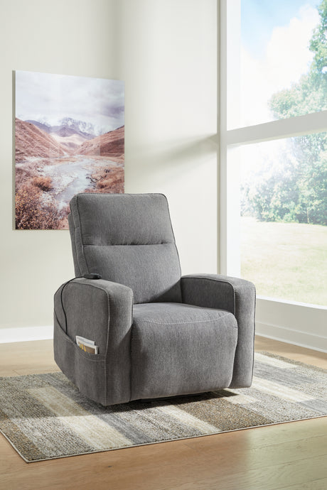 Furniture City Houma - Ashley Furniture - Starganza Power Lift Recliner - Power Lift Recliner / Taupe - 9370312