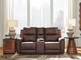 Bleckley - Power Reclining Loveseat With Console / Adjustable Headrest