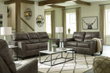 Furniture City Houma - Ashley Furniture - Navi Sofa, Loveseat and Recliner - Sofa, Loveseat and Recliner / Smoke - 94002U4