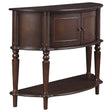 Furniture City Houma - Coaster - Brenda 2-door Demilune Wood Entryway Console Table Brown - 950059