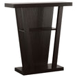 Furniture City Houma - Coaster - Evanna 2-shelf Engineered Wood Console Table Cappuccino - 950136