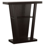 Furniture City Houma - Coaster - Evanna 2-shelf Engineered Wood Console Table Cappuccino - 950136