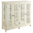 Furniture City Houma - Coaster - Sable 4-door Wood Accent Storage Display Cabinet Off White - 950306