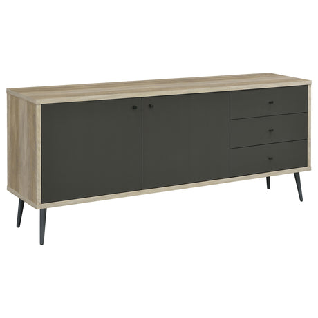 Furniture City Houma - Coaster - Maeve 2-door Engineered Wood Cabinet Antique Pine and Grey - 950352