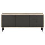 Maeve 2-door Engineered Wood Cabinet Antique Pine and Grey