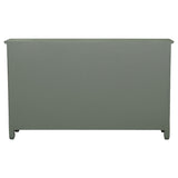 Madeline 3-drawer Scrollwork Accent Cabinet Antique Green