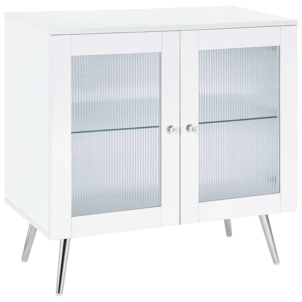 Furniture City Houma - Coaster - Nieta 2-door Engineered Wood Accent Cabinet White High Gloss - 950396