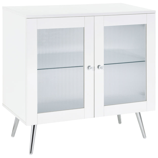 Furniture City Houma - Coaster - Nieta 2-door Engineered Wood Accent Cabinet White High Gloss - 950396