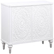 Furniture City Houma - Coaster - Cardella 2-door Mandala Accent Cabinet Distressed White - 950411