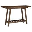 Furniture City Houma - Coaster - Ornelas 46-inch Console Table with Slatted Shelf Mango Brown - 950415