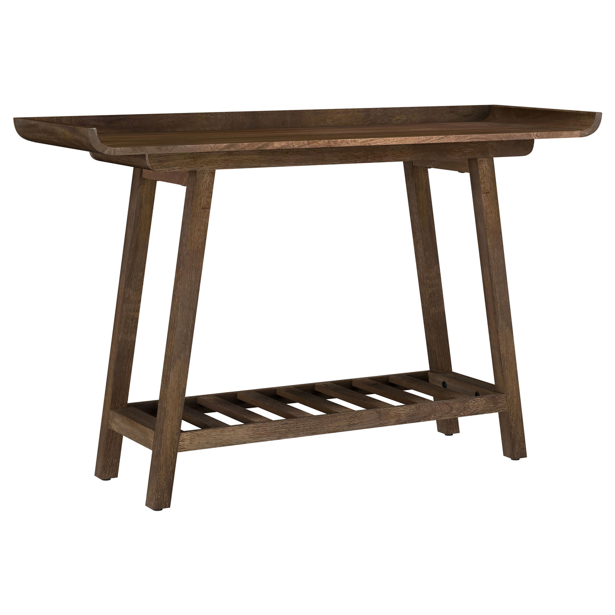 Furniture City Houma - Coaster - Ornelas 46-inch Console Table with Slatted Shelf Mango Brown - 950415