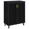 Furniture City Houma - Coaster - Brixton 2-door Entryway Shoe Storage Cabinets Black - 950422