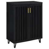 Furniture City Houma - Coaster - Brixton 2-door Entryway Shoe Storage Cabinets Black - 950422