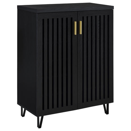 Furniture City Houma - Coaster - Brixton 2-door Entryway Shoe Storage Cabinets Black - 950422