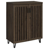 Furniture City Houma - Coaster - Brixton 2-door Entryway Shoe Storage Cabinets Smoked Oak - 950423