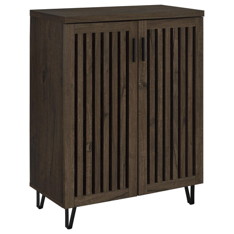 Furniture City Houma - Coaster - Brixton 2-door Entryway Shoe Storage Cabinets Smoked Oak - 950423