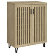 Furniture City Houma - Coaster - Brixton 2-door Entryway Shoe Storage Cabinets White Oak - 950424