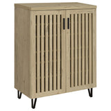 Furniture City Houma - Coaster - Brixton 2-door Entryway Shoe Storage Cabinets White Oak - 950424