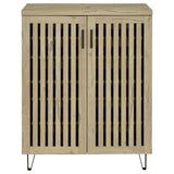 Brixton 2-door Entryway Shoe Storage Cabinets White Oak
