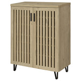 Brixton 2-door Entryway Shoe Storage Cabinets White Oak