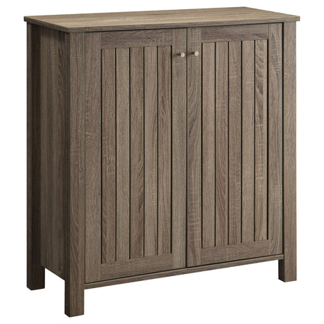Furniture City Houma - Coaster - Marisa 4-shelf Engineered Wood Shoe Cabinet Dark Taupe - 950551